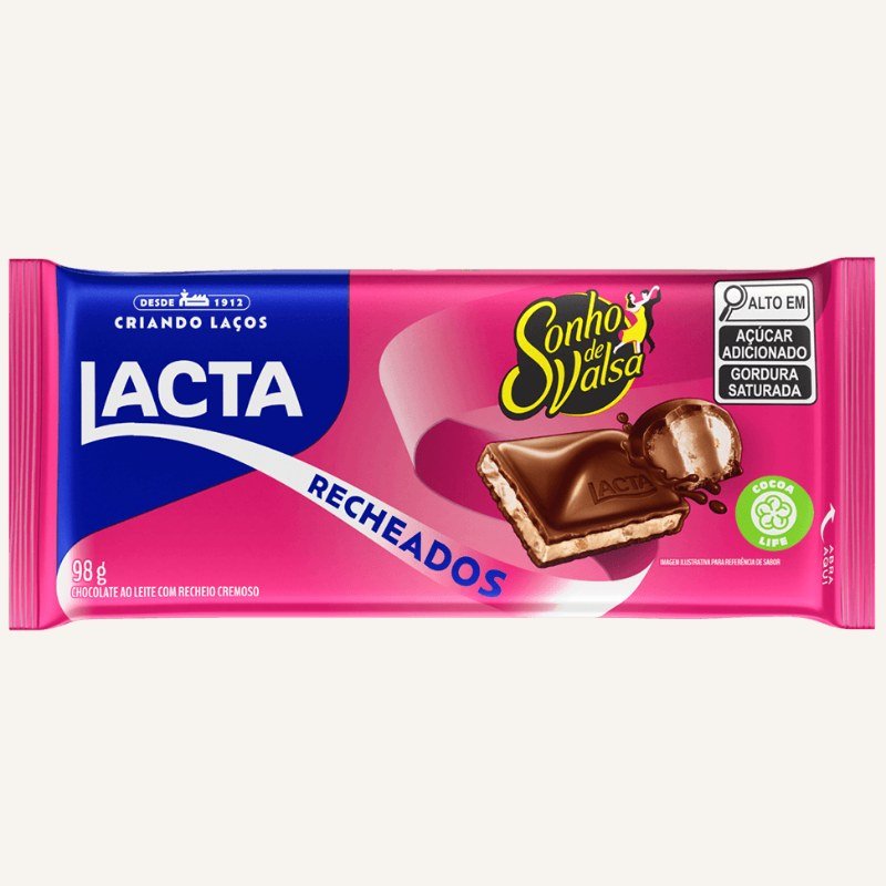 BARRA LACTA SONHO DE VALSA RECH 98G