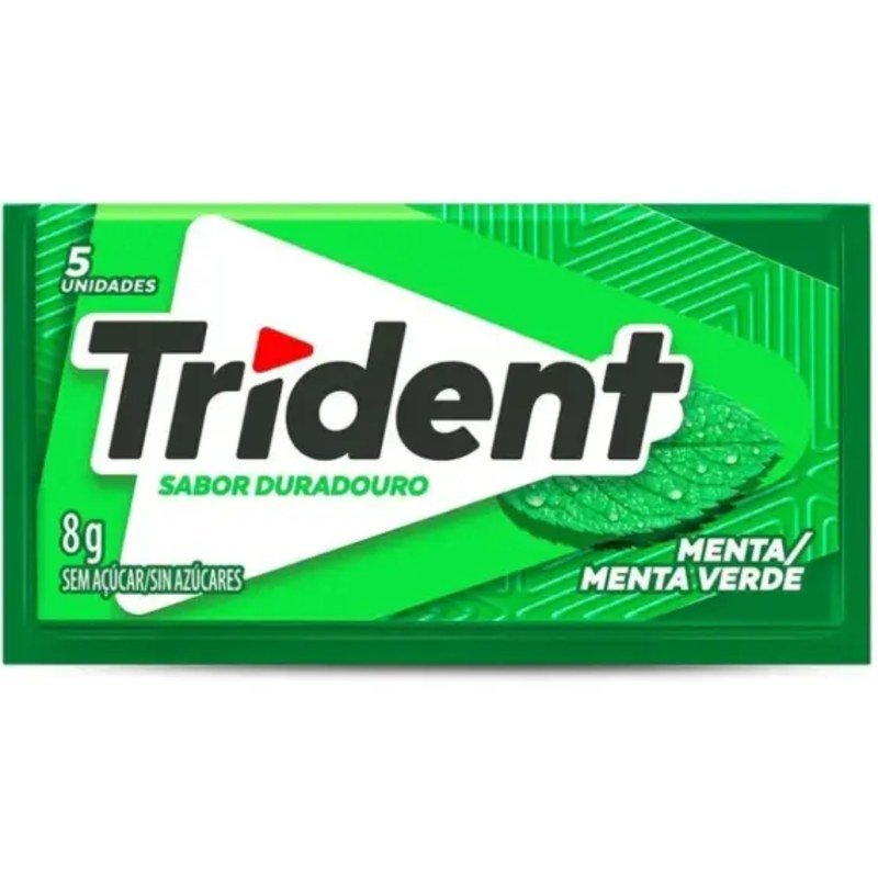 CHICLETE TRIDENT MENTA 8G