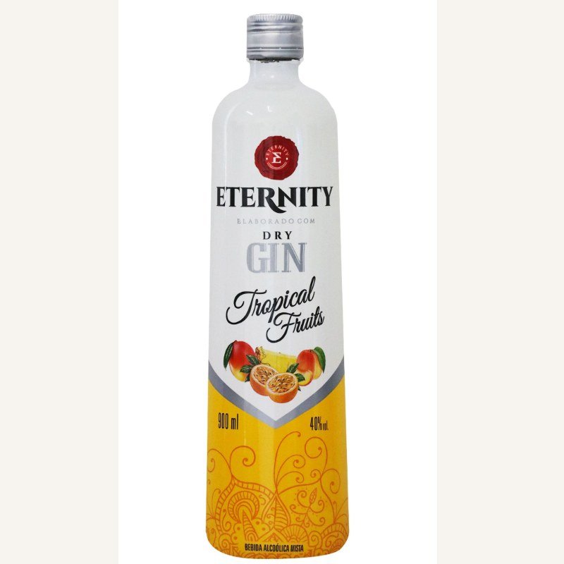 GIN ETERNITY TROPICAL FRUITS VIDRO 900ML