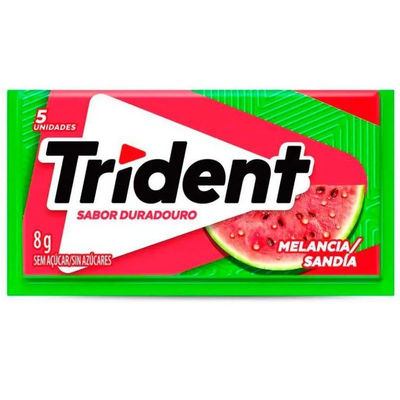 CHICLETE TRIDENT MELANCIA 8G