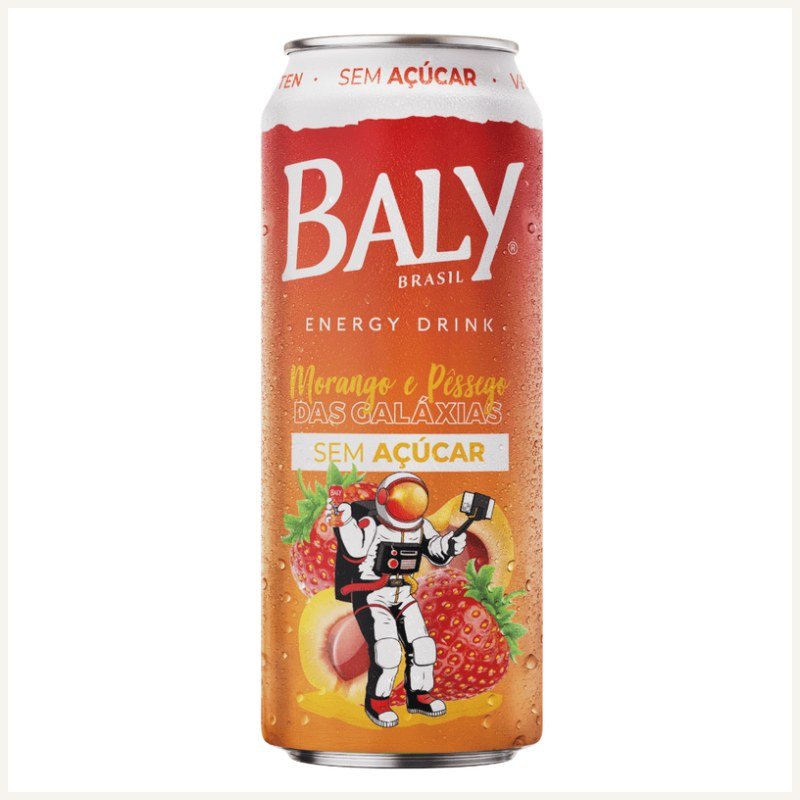 BALY 473ML MORANGO/PESSEGO SEM AÇUCAR