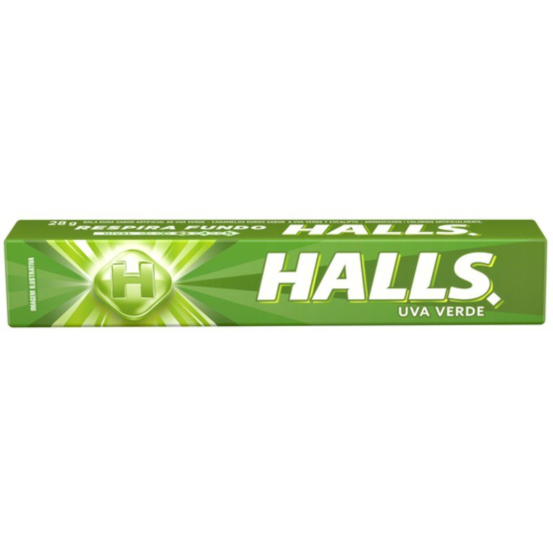 HALLS UVA VERDE 28G