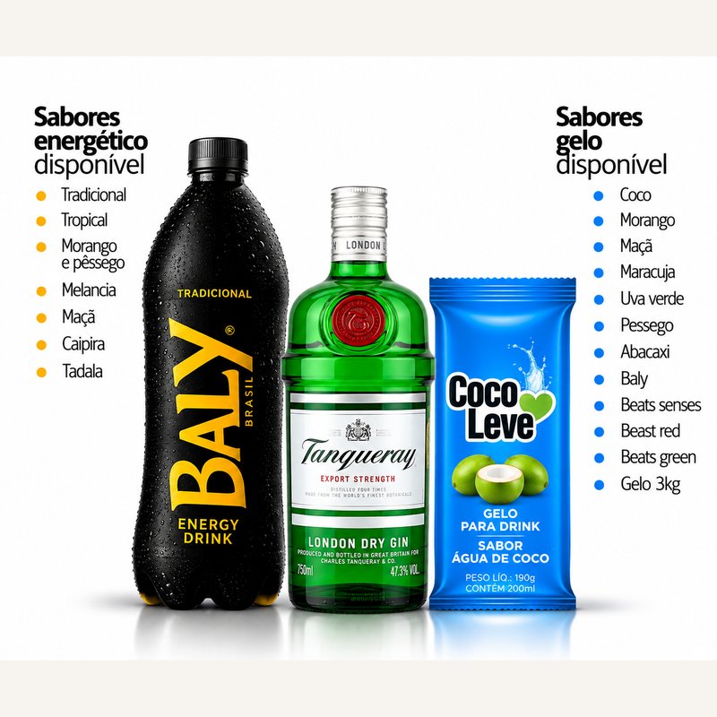 KIT GIN TANQUERAY + BALY 2LT