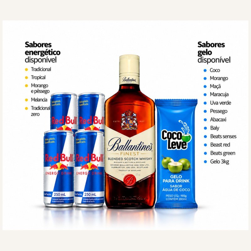 KIT BALLANTINES + RED BULL LATA