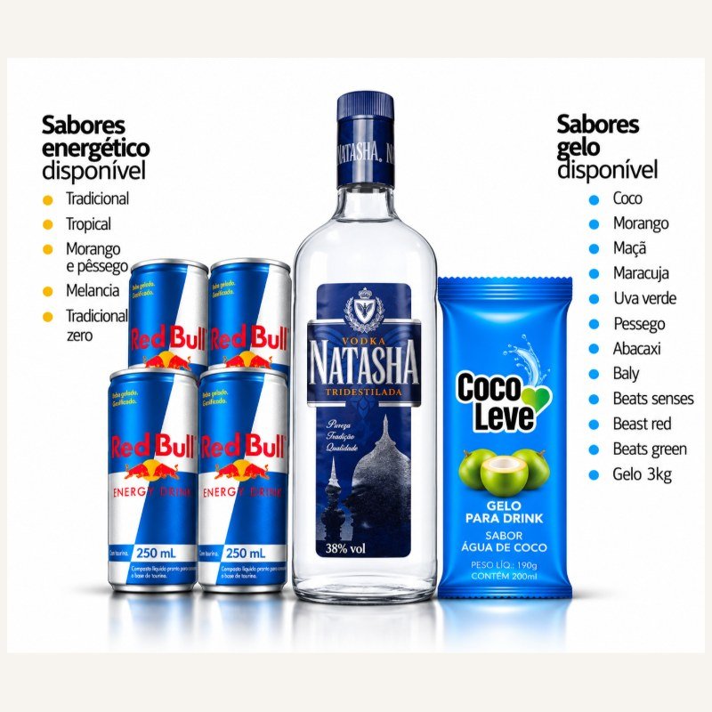 KIT NATASHA + RED BULL LATA