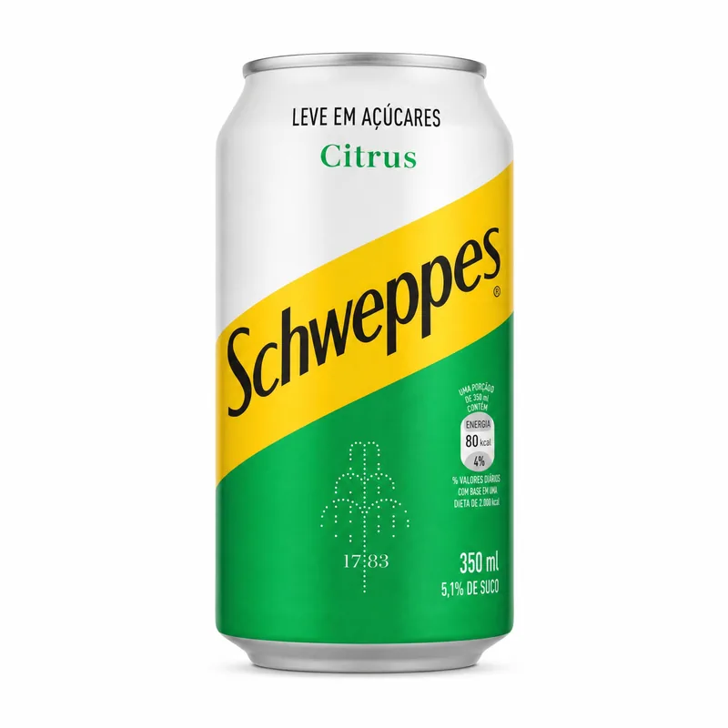 SCHWEPPES CITRUS LATA 350ML SEM ACUCAR